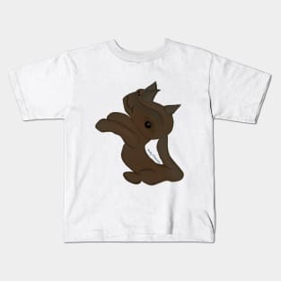 Britney brown dino - The Scaly Friend's Collection Artwork By TheBlinkinBean Kids T-Shirt